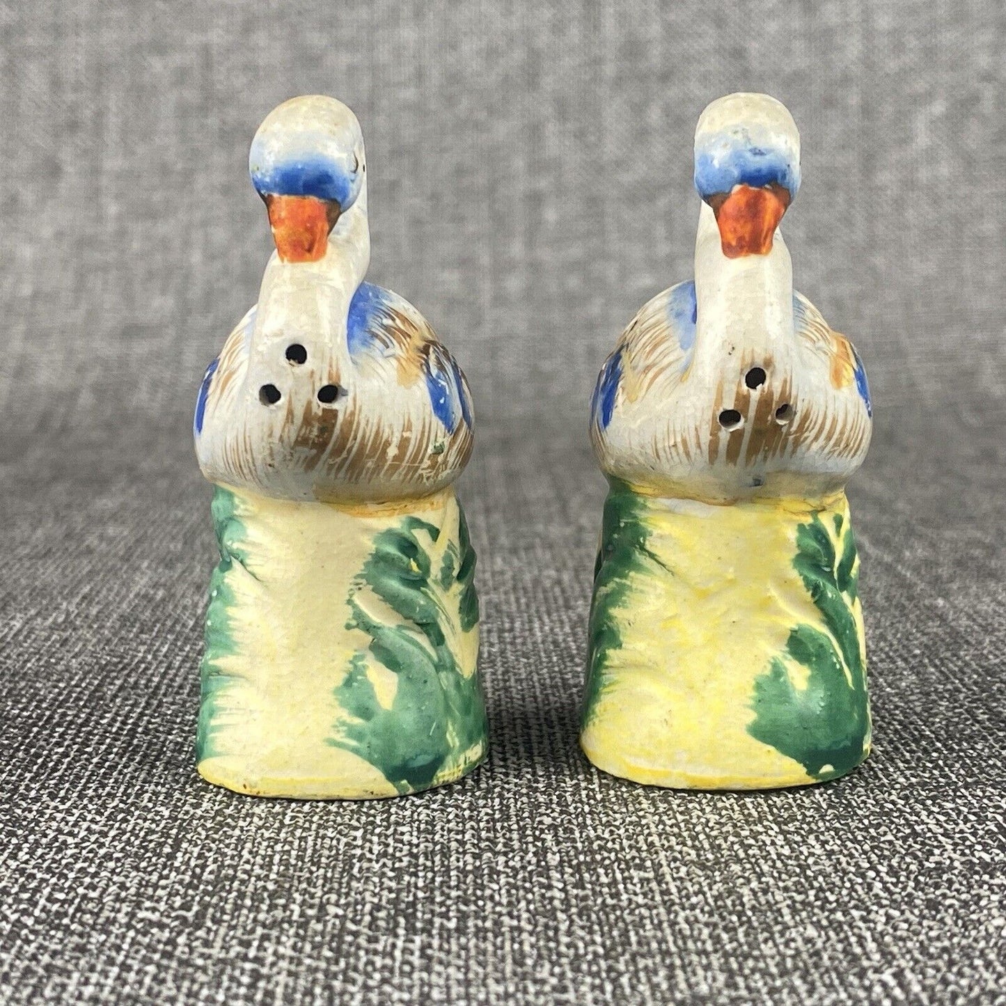 Swan Ceramic Salt & Pepper Shaker Set made in Japan