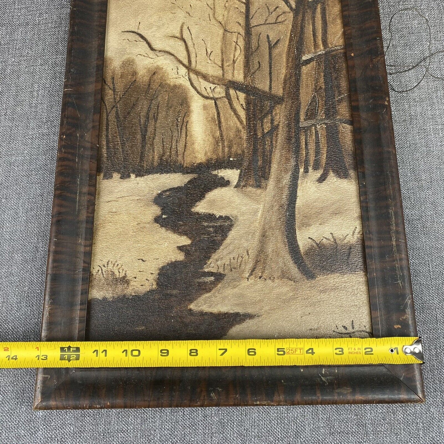 Antique Painting RW Framed 20"x13" Wood Frame c1890