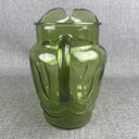 Vintage Anchor Hocking Tulip Green Glass Pitcher