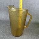 Vintage LE Smith Pebble Amber Glass Pitcher