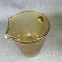 Vintage LE Smith Pebble Amber Glass Pitcher