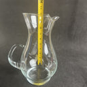 Vintage Princess Clear Glass Pitcher with etched accents