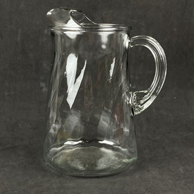 Vintage Glass Pitcher with Ice Lip