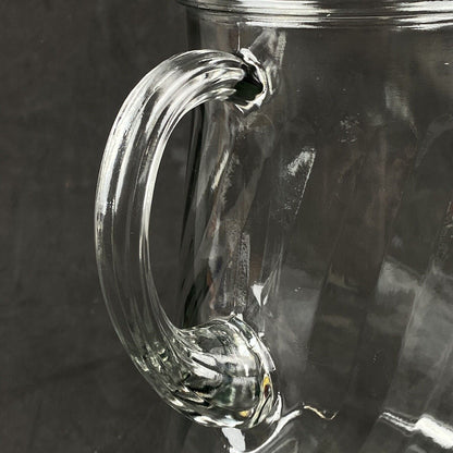 Vintage Glass Pitcher with Ice Lip