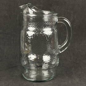 Vintage Libbey Clear Glass Pitcher with Ice Lip