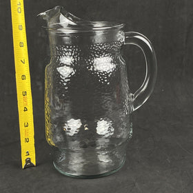 Vintage Libbey Clear Glass Pitcher with Ice Lip