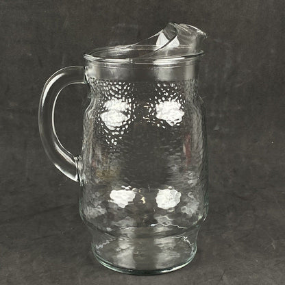 Vintage Libbey Clear Glass Pitcher with Ice Lip