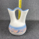 New West Pottery Arizona Southwestern Desert Scene Vase 8" tall