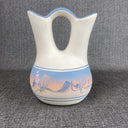 New West Pottery Arizona Southwestern Desert Scene Vase 8" tall