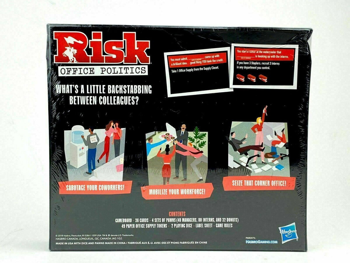 New Sealed Risk Office Politics Board Game Hasbro