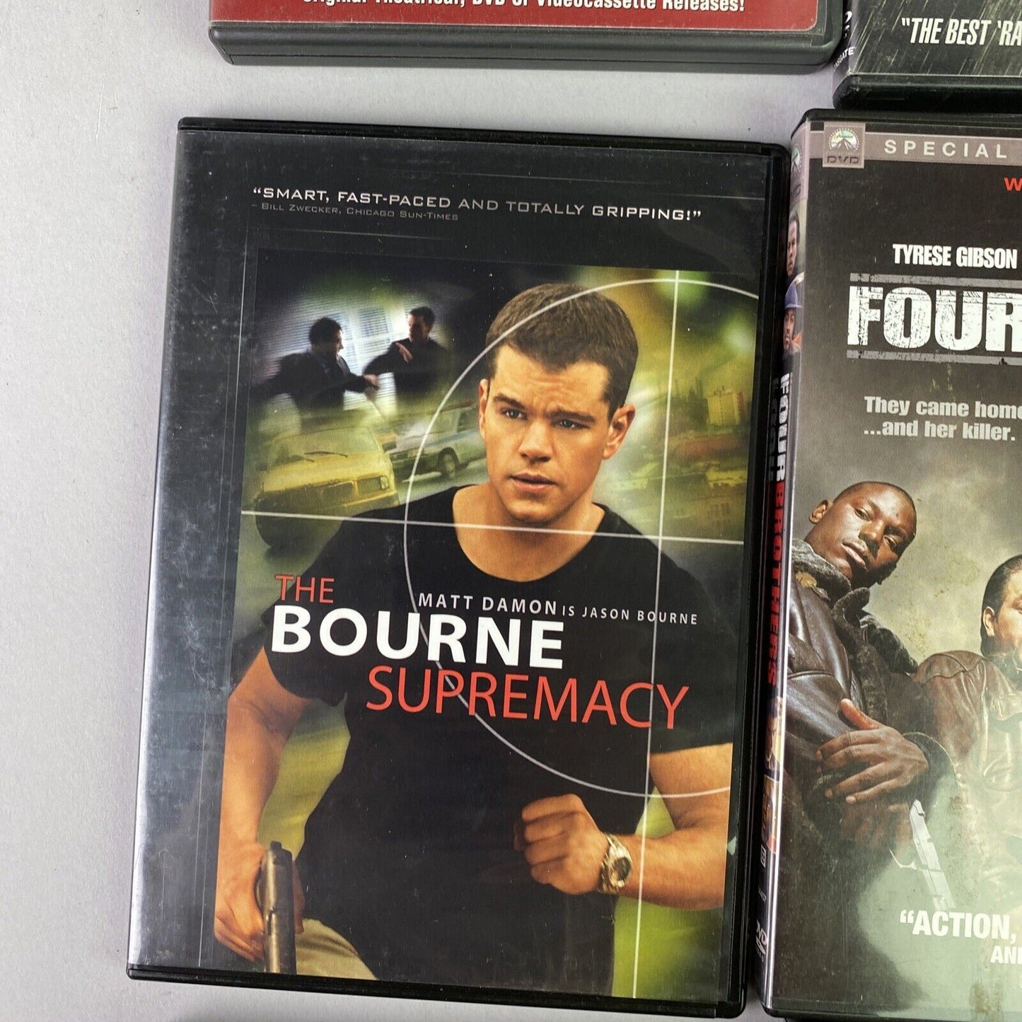 Lot of 9 DVD Action Movies, Rambo, Borne Supremacy, Home of the Brave etc...