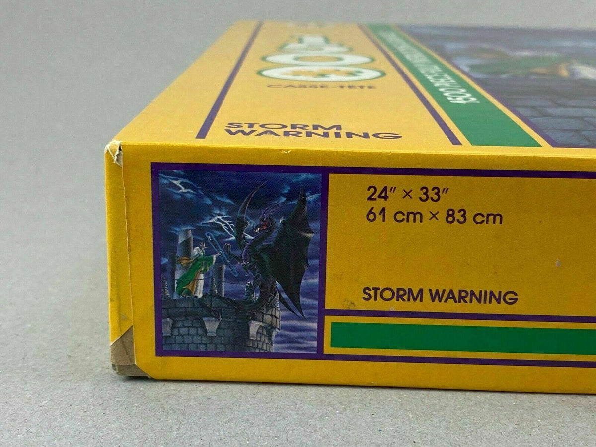 Factory Sealed Storm Warning, Dragon Wizard Fantasy Jigsaw Puzzle 1500pc RARE