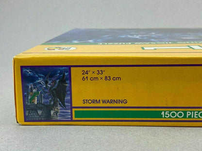 Factory Sealed Storm Warning, Dragon Wizard Fantasy Jigsaw Puzzle 1500pc RARE