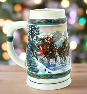 1993 BUDWEISER "SPECIAL DELIVERY" HOLIDAY STEIN COLLECTION- BY NORA KOERBER