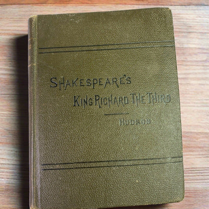 1895 Shakespeare's King Richard the Third Hudson (Antique Hardcover)