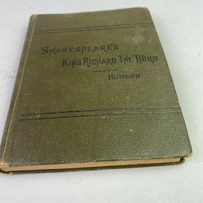 1895 Shakespeare's King Richard the Third Hudson (Antique Hardcover)