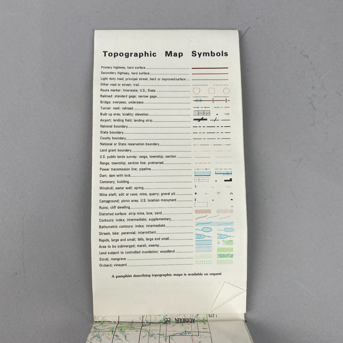 USGS Topographic Map 1986 Survey 30"x60" MO, IL Mexico 39091-A1-TM-100