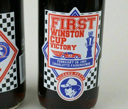 Lot of 2 Pepsi Long Neck ~ Richard Petty  First Winston Cup Race Full Bottle