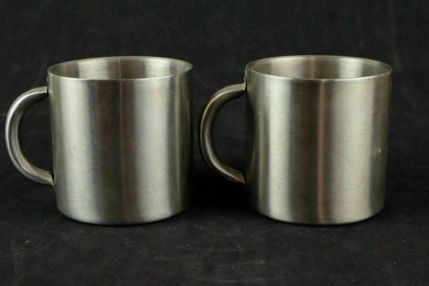 Set of 2 - Eat Ride Sleep Biker Stainless Steel Camping Mugs Cups