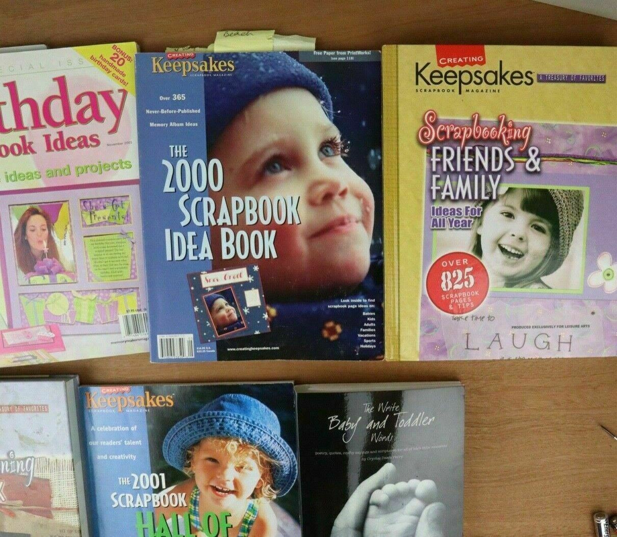 Lot of 7 Scrapbook Books and Magazines