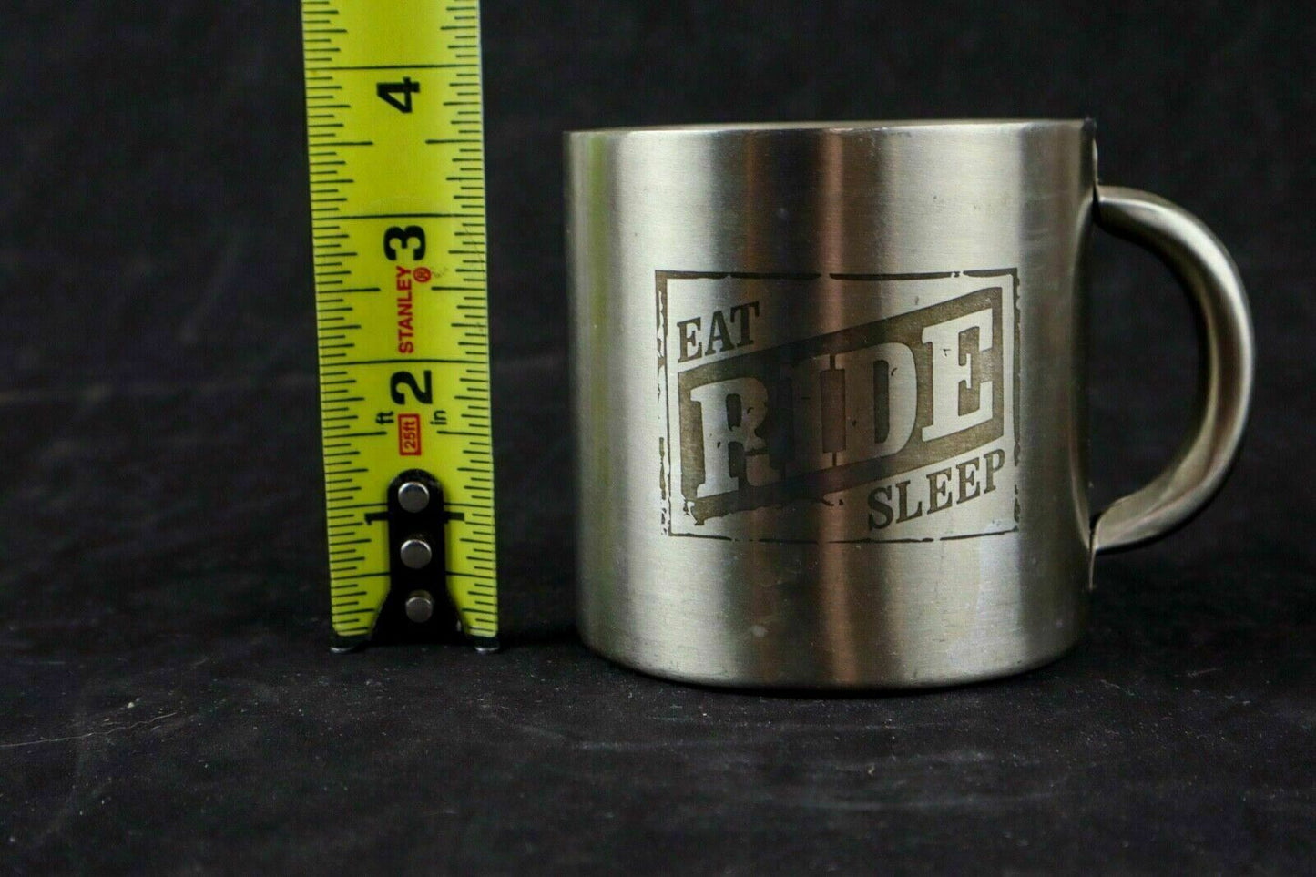 Eat Ride Sleep Biker Stainless Steel Camping Mug Cup