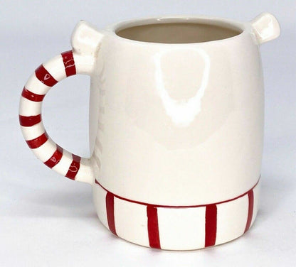 Unique Bear Red White Coffee Mug Cup