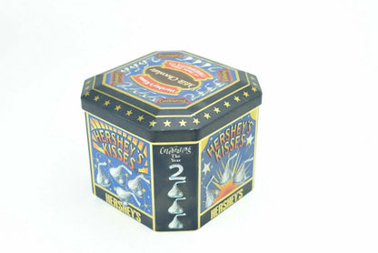 Collectible Hershey's Kisses Millennium Series Canister  - (1907-2000) 5"x5"x4"