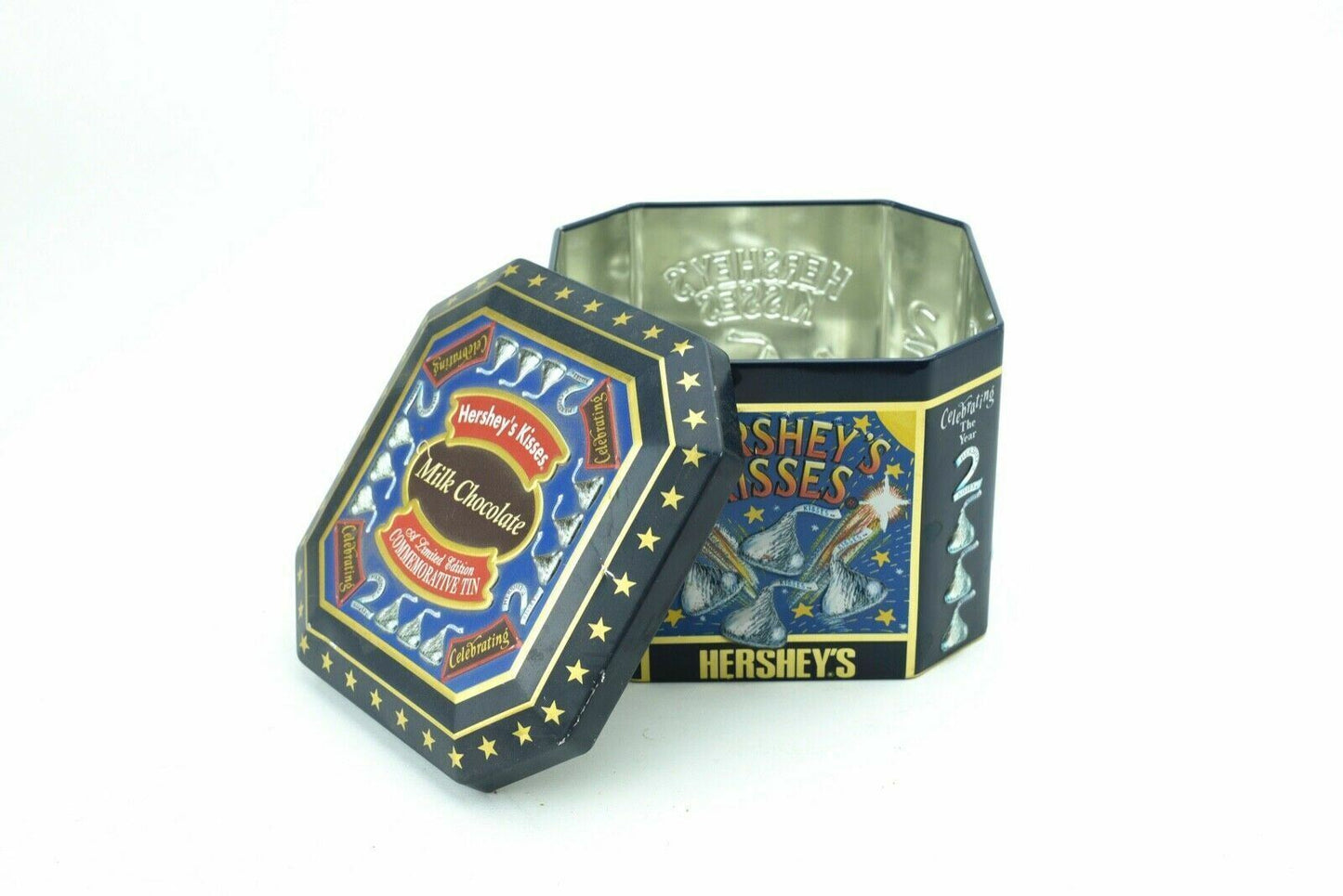 Collectible Hershey's Kisses Millennium Series Canister  - (1907-2000) 5"x5"x4"