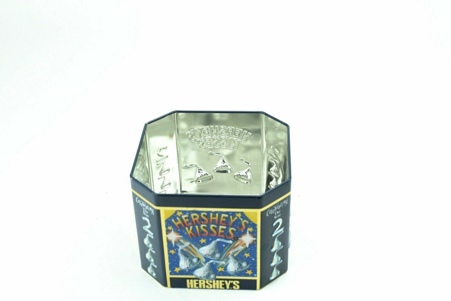 Collectible Hershey's Kisses Millennium Series Canister  - (1907-2000) 5"x5"x4"