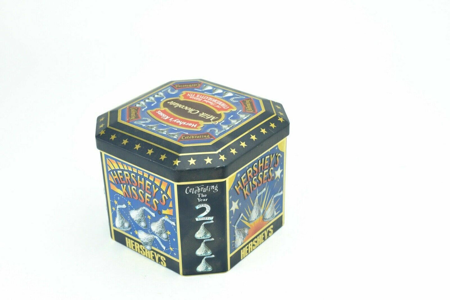 Collectible Hershey's Kisses Millennium Series Canister  - (1907-2000) 5"x5"x4"