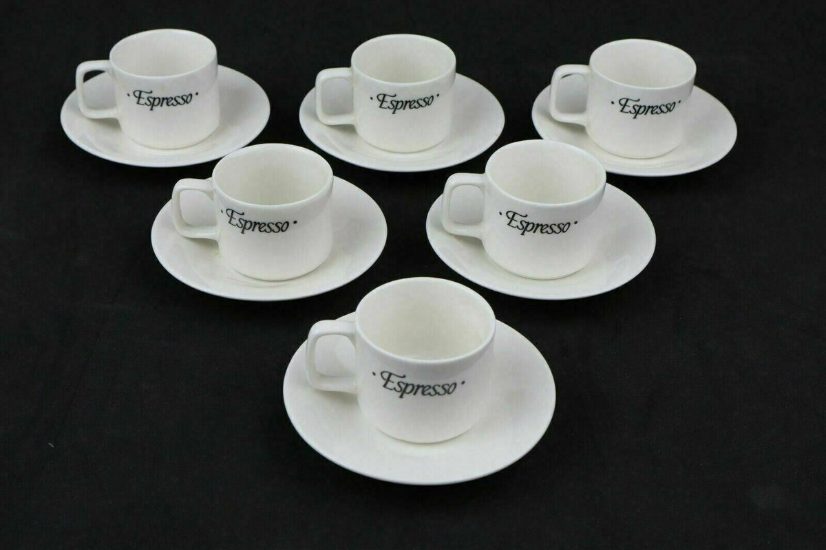 RARE - 'The Cellar' Macys Espresso set (pitcher, mugs, plates, sugar)