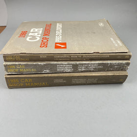 Set of 3 1986 Car Shop Manuals (Thunderbird included)