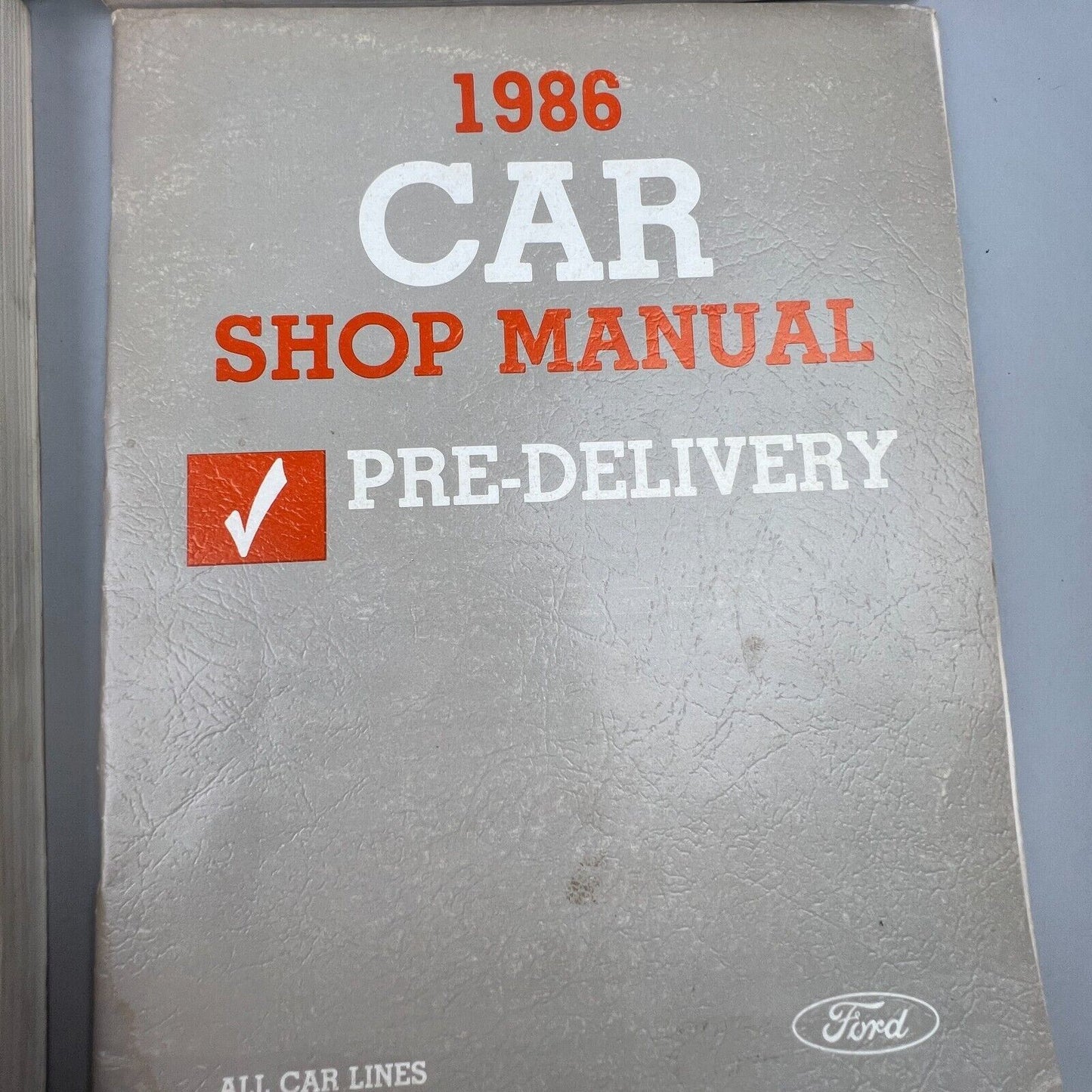 Set of 3 1986 Car Shop Manuals (Thunderbird included)