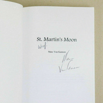 St. Martin's Moon by Marc Vun Kannon 2001 Paperback 1st Printing,  Signed