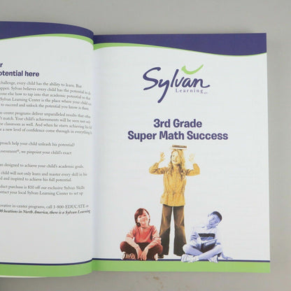 Sylvan Learning 3rd Grade Super Math Success Workbook 3 Books in 1