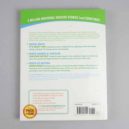 Sylvan Learning 3rd Grade Super Math Success Workbook 3 Books in 1