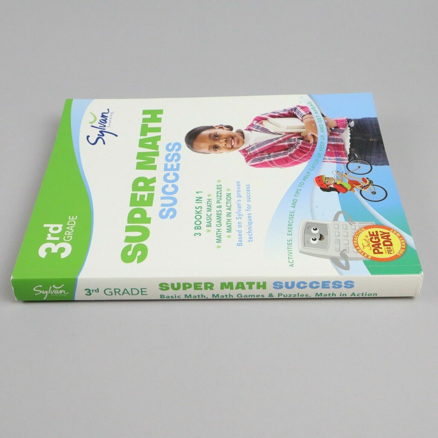 Sylvan Learning 3rd Grade Super Math Success Workbook 3 Books in 1