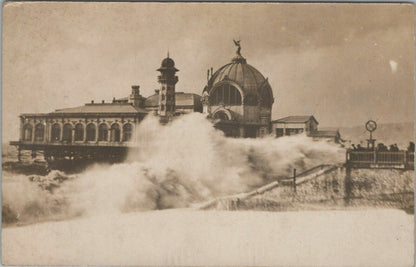 c1919 Real Photo Postcard Crystal Palace,Casino,YMCA building RPPC Nice France