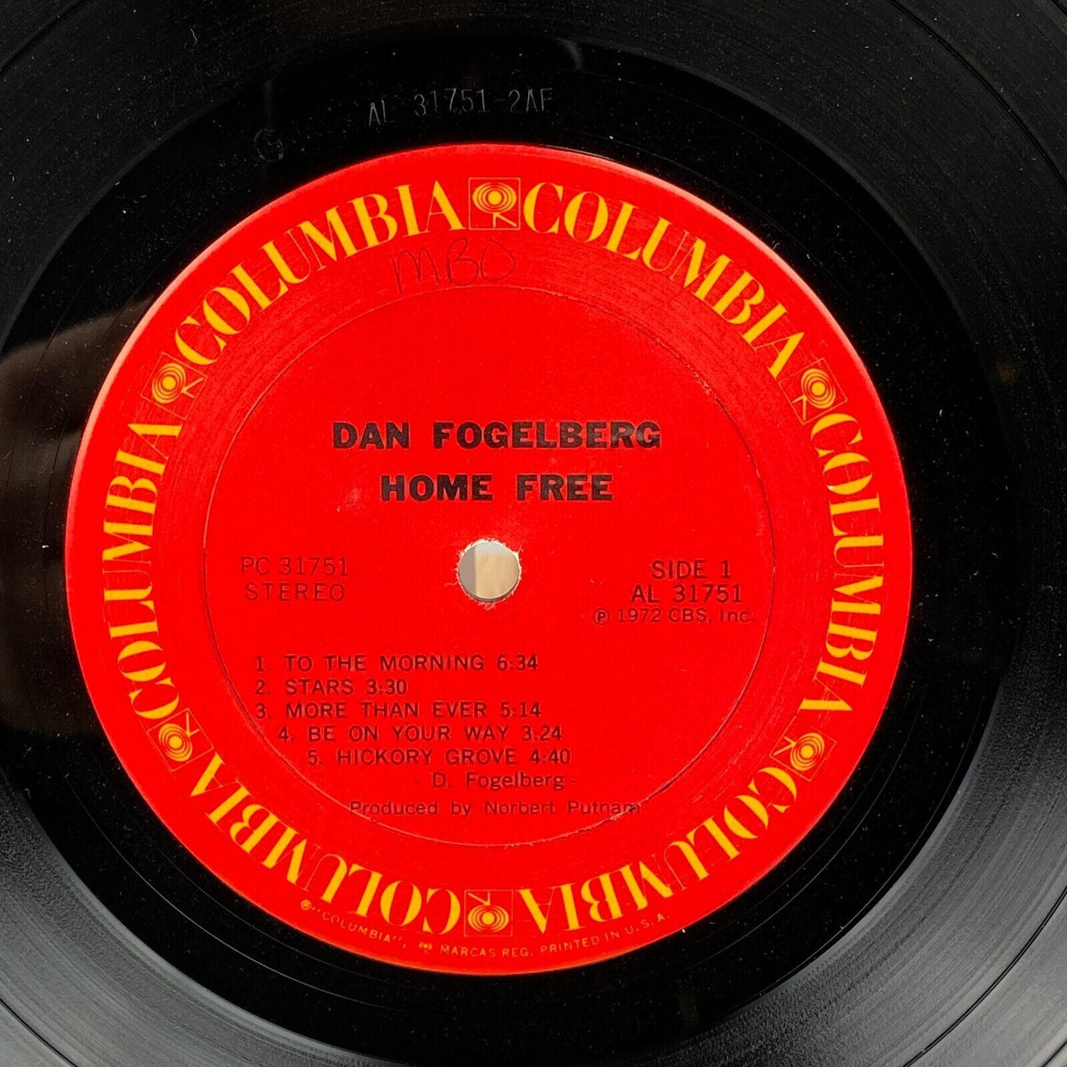 Home Free by Dan Fogelberg, 1972 Vinyl Record LP Columbia Records