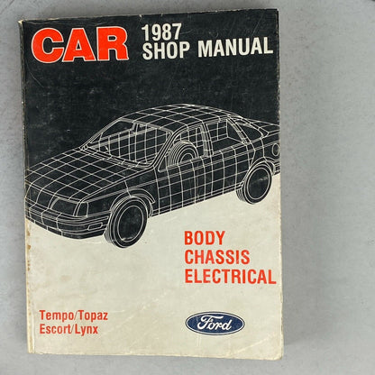 1987 Tempo, Topaz, Escort, Lynx Car Shop Manual, Ford