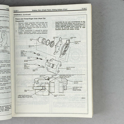 1987 Tempo, Topaz, Escort, Lynx Car Shop Manual, Ford