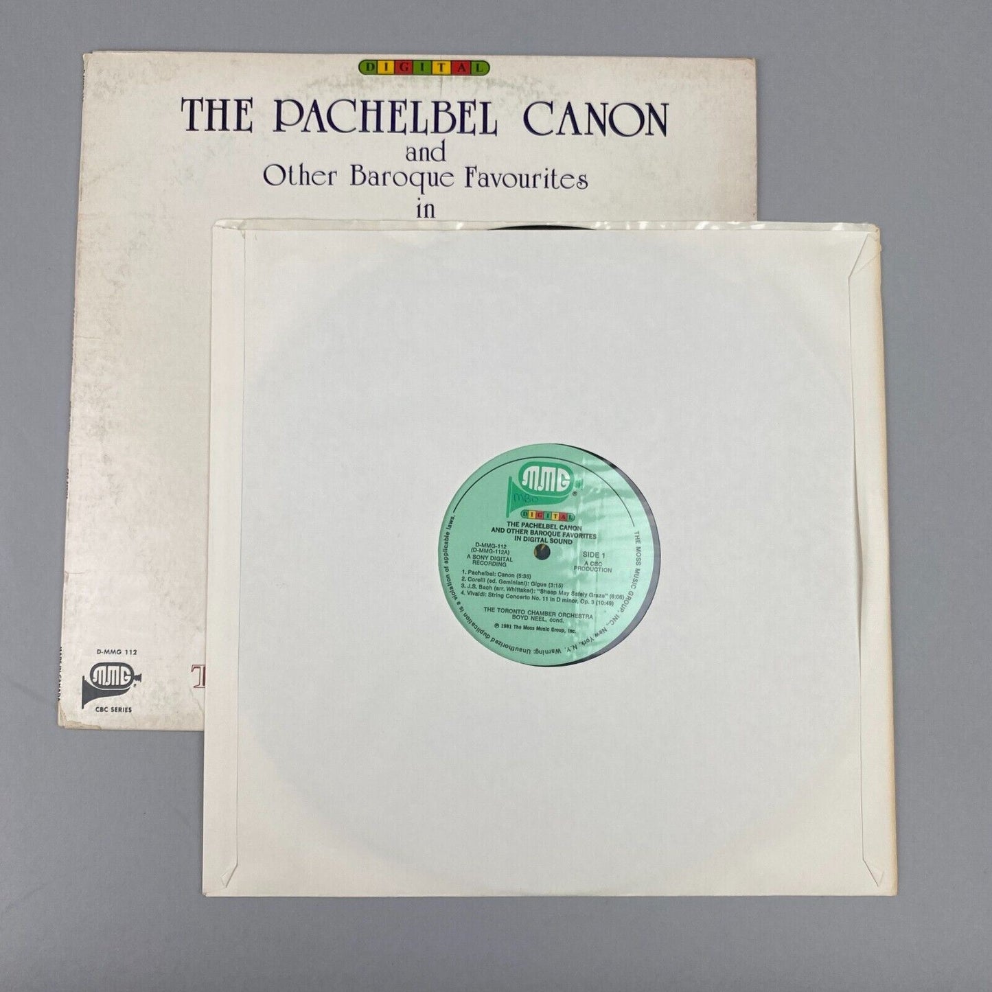 The Pachelbel Canon by Boyd Neel, 1773 Vinyl Record