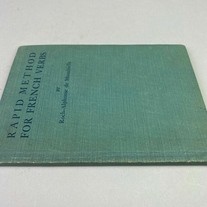 Antique 1918 Rapid Method for French Verbs Roch-Alphonse de Massabielle