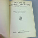 1933 Hurdles in English Composition by Stephens College