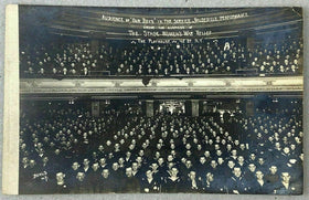 Rare Antique Postcard Our Boys 'Navy' The Playhouse RPPC (Real Photo) Beal, NY