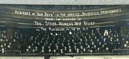 Rare Antique Postcard Our Boys 'Navy' The Playhouse RPPC (Real Photo) Beal, NY