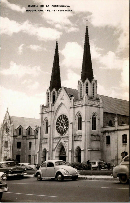 RPPC - Vintage Postcard Iglesia De La Porciuncula - Bogota, Col  - Foto Pizma