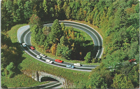 Vintage Postcard The Loop - Over US 441 Great Smoky Mountains National Park