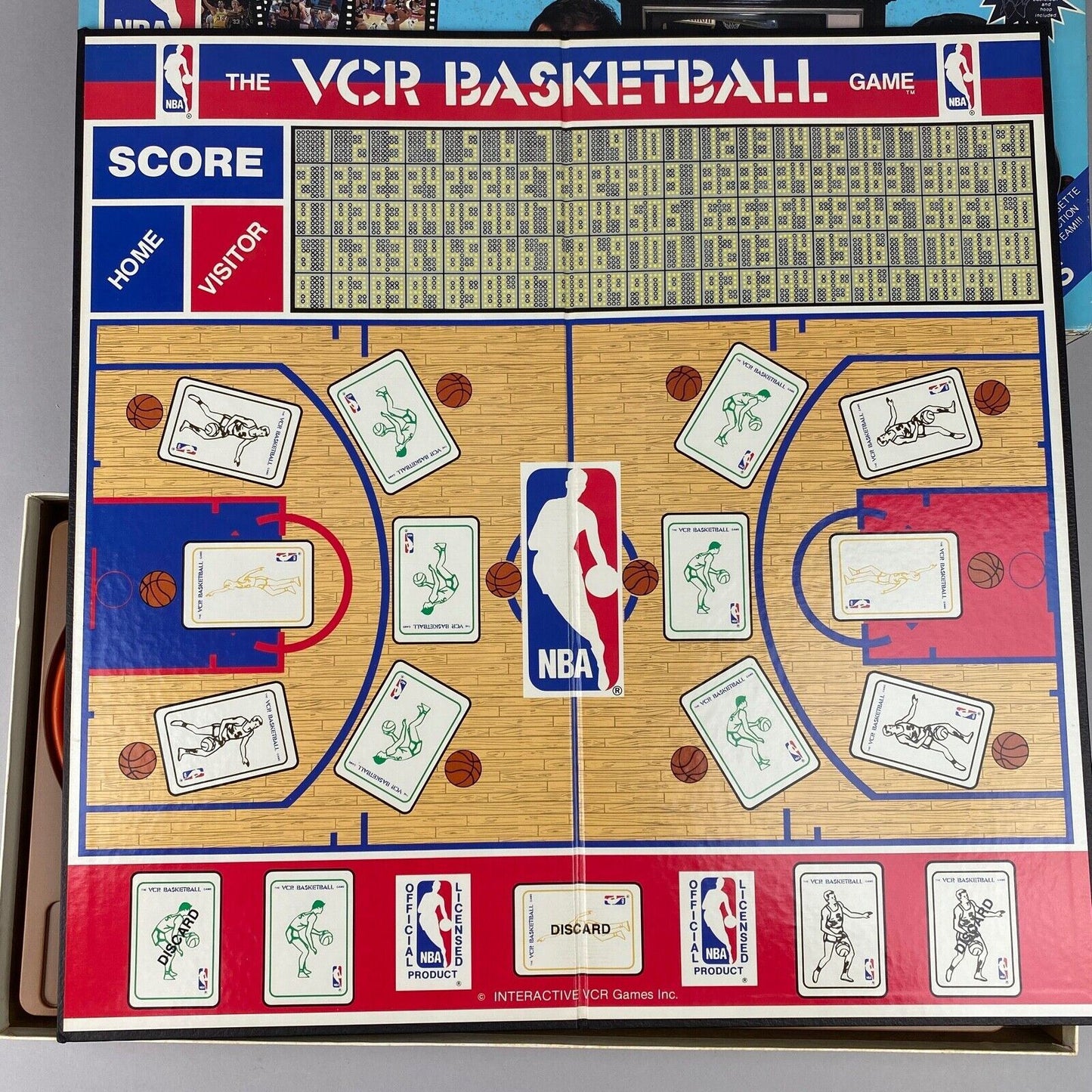 1987 NBA The VCR Basketball Board Game