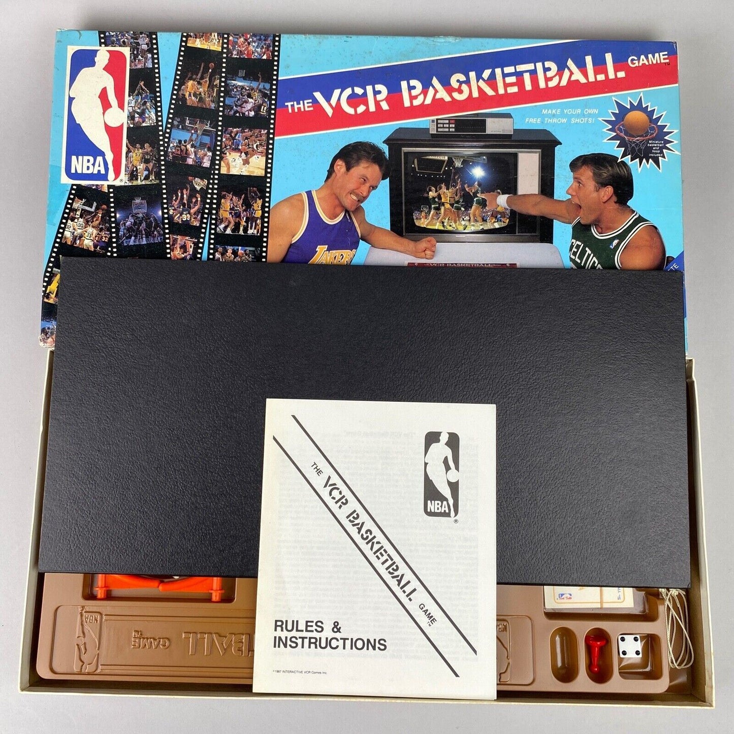 1987 NBA The VCR Basketball Board Game